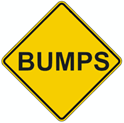 Bumps Road Sign Warning 24"x24"