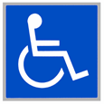 2 inch Handicap Sticker
