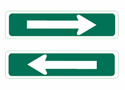 Arrow Green Left or Right - 24"x6"