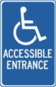 Handicap Accessible Entrance Signs