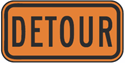 Detour Construction Signs 24"x12"