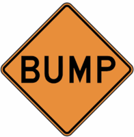Bump Construction Sign 36"x36"