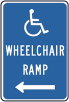 Handicap Wheelchair Ramp Left
