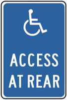 Handicapped Access at Rear
