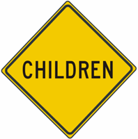 Children Warning Signs 30"x30"