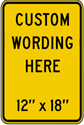 Custom 12"x18" - Yellow Background