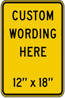 Custom 12"x18" - Yellow Background
