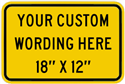 Custom 18"x12" - Yellow Background