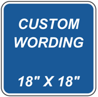 Custom 18"x18" - Blue Background