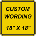 Custom 18"x18" - Yellow Background