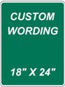 Custom 18"x24" - Green Background