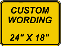 Custom 24"x18" - Yellow Background
