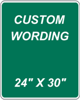 Custom 24"x30" - Green Background