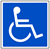 Small Handicap Decals 2"x 2"