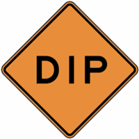 DIP Construction Sign 30"x30"