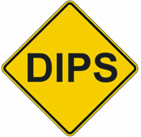 DIPS Ahead Warning 36"x36"