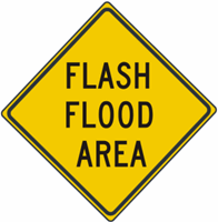Flash Flood Area Warning 30"x30"