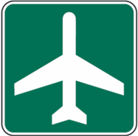 Airport Sign 18"x18"