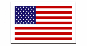 Small American Flag Decals 2.75" x 1.75"