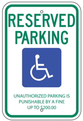 TN Handicap Parking Sign