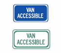 Van Accessible Signs - 12"x6"