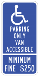CA handicap sign