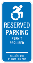 Connecticut Handicapped Parking Sign