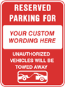 Custom Reserved Parking For