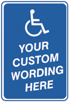 Custom Handicapped Sign