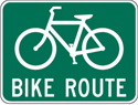 Bike Route Signs 30"x24"