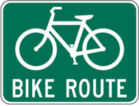 Bike Route Signs 30"x24"