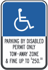 Florida Disabled Permit Only Parking