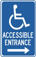 Handicap Accessible Entrance Right