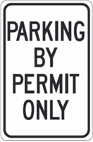 Parking by Permit Only