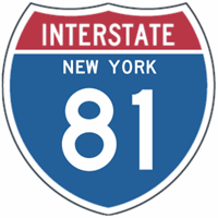 Interstate Route Shield with State (2 digit) 36"x36"