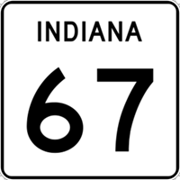 IN State Route Signs 24"x24"