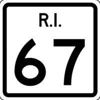 RI State Route Signs 24"x24"