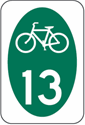 Bicycle Route Signs 24"x30"