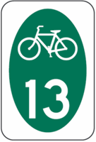 Bicycle Route Signs 18"x24"
