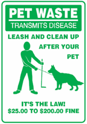 Pet Waste Transmits Disease