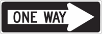 One Way Arrow Right 36"x12"