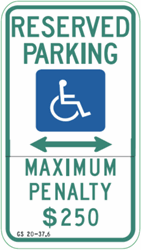 North Carolina Handicap Reserved Parking