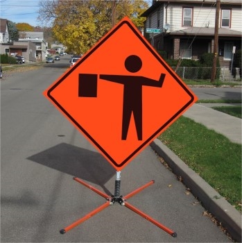 Orange Mesh Roll Up Construction Signs - USA Traffic Signs