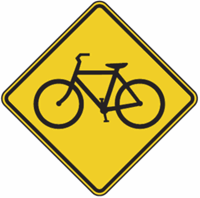 Bicycle Ahead Warning Signs 24"x24"