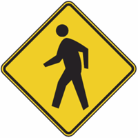 Pedestrian Crossing Signs 24"x24"