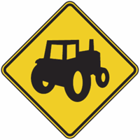 Tractor Warning Signs 24"x24"