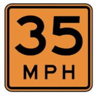 Speed Limit Construction 30"x30"