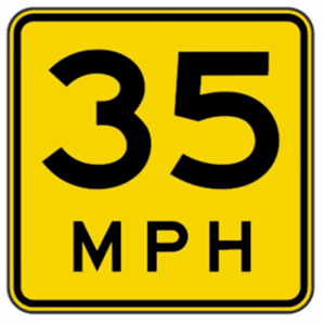 Any Speed! 3M HIA Reflective ADVISORY SPEED Road Sign DOT Compliant 18 x 18 
