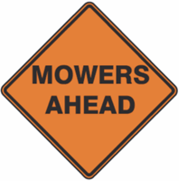 Mowers Ahead Construction 24"x24"