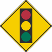 Signal Ahead Warning Sign 30"x30"